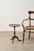 Load image into Gallery viewer, Antique English Burl Walnut Piecrust Tripod Wine Table