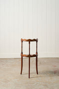 Load image into Gallery viewer, Vintage English Mahogany 2-Tier Demilune Side Table