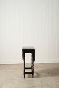 Load image into Gallery viewer, Antique English Barley Twist Drop Leaf Table with Unique Scalloped Top