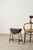 Load image into Gallery viewer, Petite Oval Antique Oak Barley Twist Drop Leaf Table