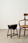 Load image into Gallery viewer, Petite Oval Antique Oak Barley Twist Drop Leaf Table