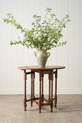 Load image into Gallery viewer, Antique English Barley Twist Blonde Oak Drop Leaf Table