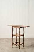 Load image into Gallery viewer, English Bobbin Drop Leaf Side Table (c. 1930)