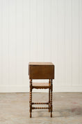 Load image into Gallery viewer, English Bobbin Drop Leaf Side Table (c. 1930)