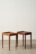 Load image into Gallery viewer, PAIR of Edwardian Mahogany Scalloped Tray Top Tables