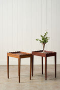 Load image into Gallery viewer, PAIR of Edwardian Mahogany Scalloped Tray Top Tables