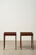 Load image into Gallery viewer, PAIR of Edwardian Mahogany Scalloped Tray Top Tables