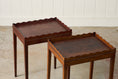Load image into Gallery viewer, PAIR of Edwardian Mahogany Scalloped Tray Top Tables