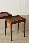 Load image into Gallery viewer, PAIR of Edwardian Mahogany Scalloped Tray Top Tables