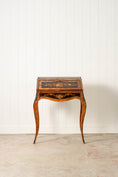 Load image into Gallery viewer, 19th Century Antique French Marquetry Ladies Desk with Green Leather Interior