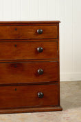 Load image into Gallery viewer, Victorian Mahogany Four Drawer Chest Of Drawers With Wooden Knobs