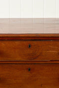 Load image into Gallery viewer, Victorian Mahogany Four Drawer Chest Of Drawers With Wooden Knobs