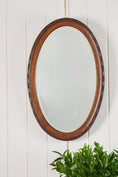Load image into Gallery viewer, Oak Beveled Edge Mirror (c. 1920s)