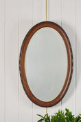 Load image into Gallery viewer, Oak Beveled Edge Mirror (c. 1920s)