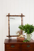 Load image into Gallery viewer, French Faux Bamboo Mirror with Foxing (No. 3)