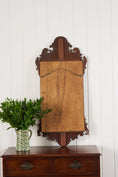 Load image into Gallery viewer, Mahogany Chippendale Style Mirror with Wheat Inlay
