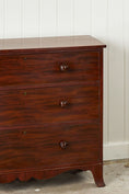 Load image into Gallery viewer, 19th Century Mahogany Hall Chest with Scalloped Apron