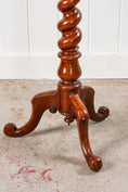 Load image into Gallery viewer, Victorian Rosewood Octagon Gameboard With Barley Twist Base