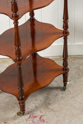 Load image into Gallery viewer, Victorian Rosewood Whatnot with Scalloped Edge