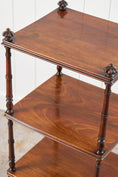 Load image into Gallery viewer, Three-Tier Regency Mahogany Whatnot