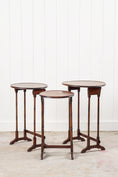 Load image into Gallery viewer, Set of 3 Circular Mahogany Nesting Tables (c.1920s)