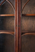 Load image into Gallery viewer, Georgian Mahogany Library Secretary Bookcase with Dental Molding Cornice