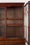 Load image into Gallery viewer, Georgian Mahogany Library Secretary Bookcase with Dental Molding Cornice