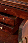 Load image into Gallery viewer, Georgian Mahogany Library Secretary Bookcase with Dental Molding Cornice