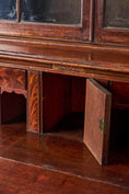 Load image into Gallery viewer, Georgian Mahogany Library Secretary Bookcase with Dental Molding Cornice