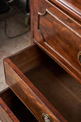 Load image into Gallery viewer, Georgian Mahogany Library Secretary Bookcase with Dental Molding Cornice