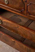 Load image into Gallery viewer, Georgian Mahogany Library Secretary Bookcase with Dental Molding Cornice