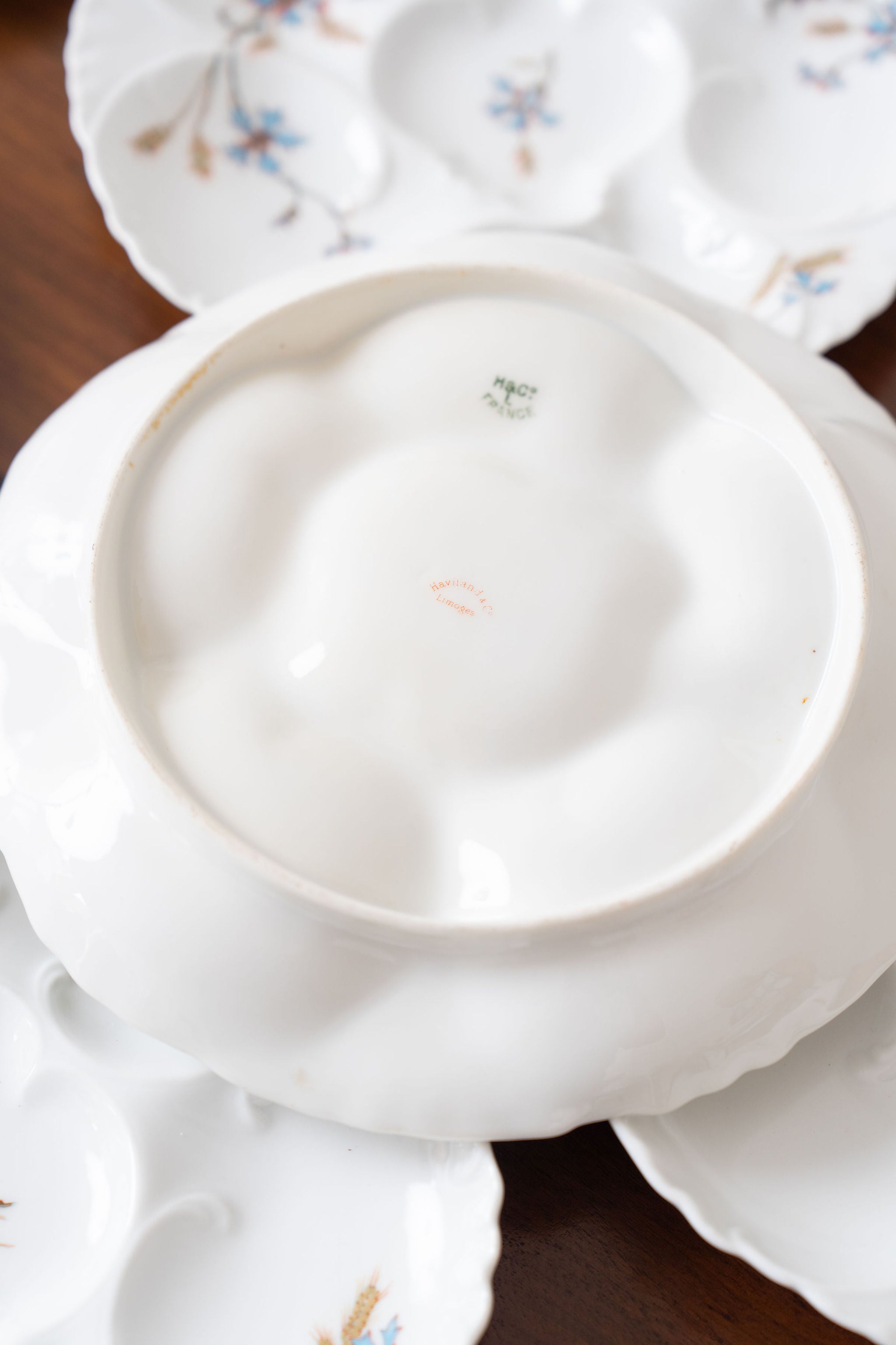 Antique Haviland Limoges Oyster Plate