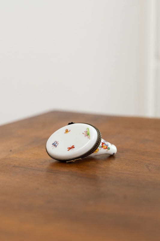 White Dove Limoges France Keepsake Box