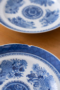 Load image into Gallery viewer, Chinese Blue + White 10" Fitzhugh Plates | SET of 4 (c. 1820-1850)