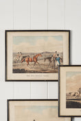 Load image into Gallery viewer, Antique Horse Print in Black Frame of ‘The High Mettled Racer’ Series