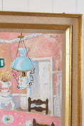 Load image into Gallery viewer, Signed by John Pawle (British 1915-2010) 'The Dining Room' Original Oil On Canvas | Gilt Wood + Linen Frame