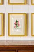 Load image into Gallery viewer, Antique Hand Colored Botanical (c. 1823) | Double Matted + Custom Farrow & Ball 'India Yellow' Frame
