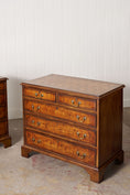 Load image into Gallery viewer, RARE PAIR 19th Century Oyster Cut Beside Chests