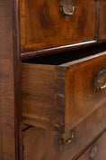 Load image into Gallery viewer, Early 18th Century Burl Walnut Chest of Drawers with Inlay Top on Tulip Feet (c. 1720)