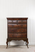 Load image into Gallery viewer, Walnut George II Queen Anne Chest on Stand (Tallboy)