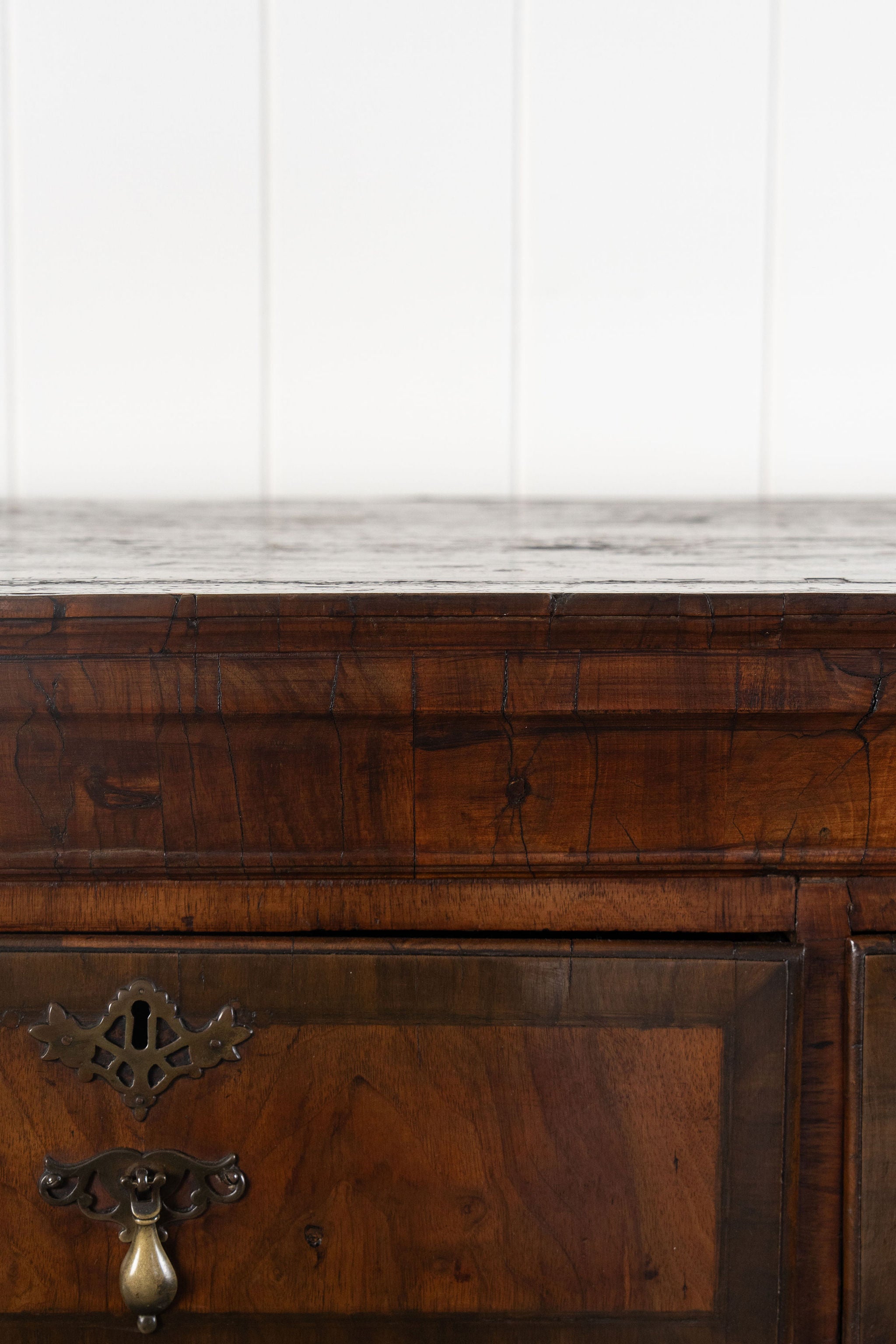 Walnut George II Queen Anne Chest on Stand (Tallboy)