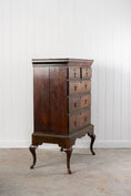 Load image into Gallery viewer, Walnut George II Queen Anne Chest on Stand (Tallboy)