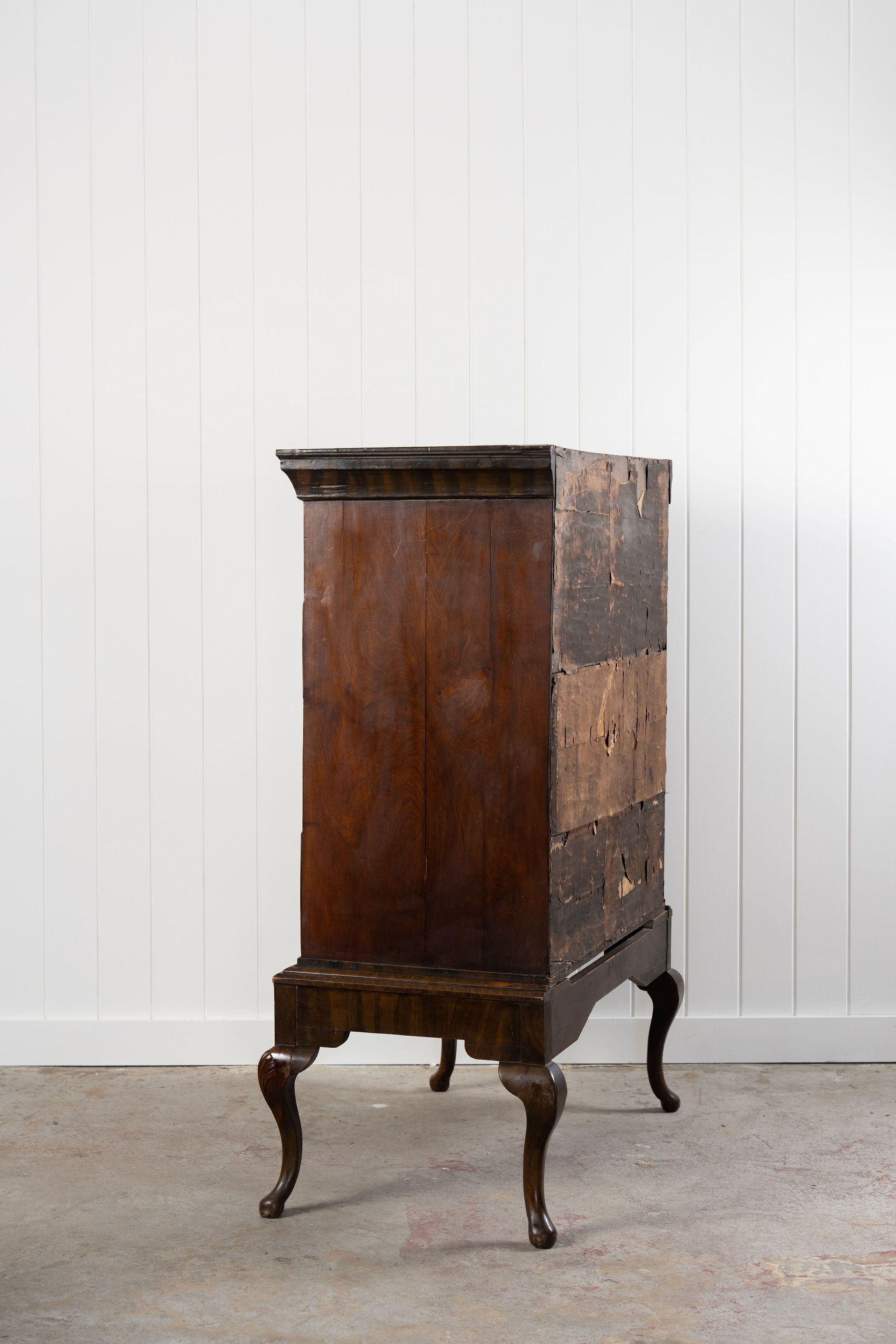 Walnut George II Queen Anne Chest on Stand (Tallboy)
