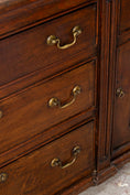 Load image into Gallery viewer, 18th Century Large 7FT Oak Buffet with Raised Panel Cabinets (c. 1780)