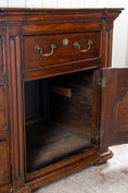 Load image into Gallery viewer, 18th Century Large 7FT Oak Buffet with Raised Panel Cabinets (c. 1780)
