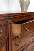 Load image into Gallery viewer, 18th Century Large 7FT Oak Buffet with Raised Panel Cabinets (c. 1780)