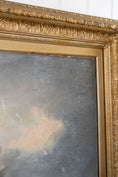 Load image into Gallery viewer, Large 19th Century Signed Original Oil of Early Steamship in Original Carved Frame