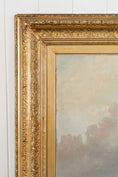 Load image into Gallery viewer, Large 19th Century Signed Original Oil of Early Steamship in Original Carved Frame