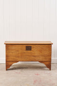 Load image into Gallery viewer, Elm Wood Blanket Chest with Notched Edge