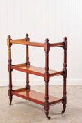 Load image into Gallery viewer, 19th Century Mahogany Trolley/Server on Castors